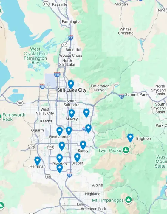 Salt Lake County Map